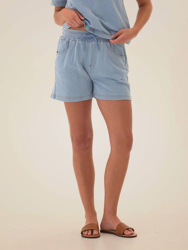 Ruhi Denim Terry Short Womens Bottoms Shorts Threads 4 Thought 