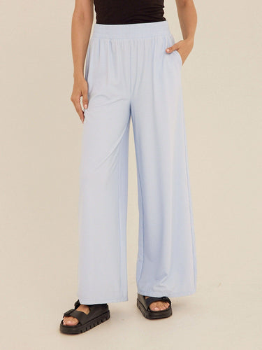 Phaedra Stretch Seersucker Wide Leg Pant Womens Bottoms Pants Threads 4 Thought 