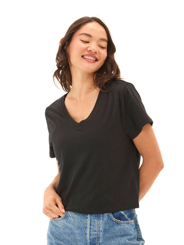 Ada Triblend V-Neck Tee Womens Tops Short Tee Threads 4 Thought 