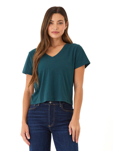 Ada Triblend V-Neck Tee Womens Tops Short Tee Threads 4 Thought 