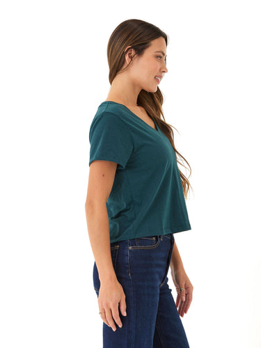 Ada Triblend V-Neck Tee Womens Tops Short Tee Threads 4 Thought 