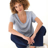 Ada Triblend V-Neck Tee Womens Tops Short Tee Threads 4 Thought 