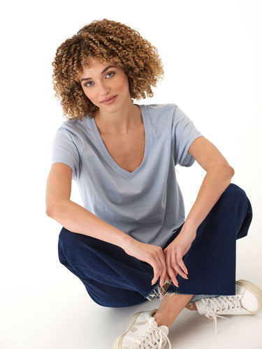 Ada Triblend V-Neck Tee Womens Tops Short Tee Threads 4 Thought 
