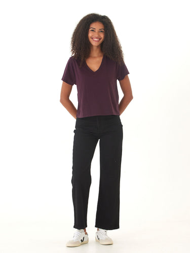 Ada Triblend V-Neck Tee Womens Tops Short Tee Threads 4 Thought 