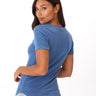 Akia Feather Rib Henley Tee Womens Tops Short Threads 4 Thought 