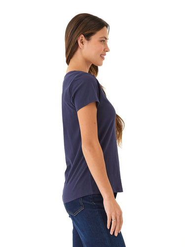 Odette Classic Jersey Crew Tee Womens Tops Short Threads 4 Thought 
