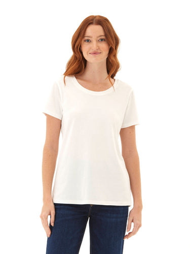 Odette Classic Jersey Crew Tee Womens Tops Short Tee Threads 4 Thought 