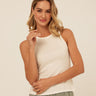 Bailey Feather Rib High Neck Tank Womens Tops Tanks Threads 4 Thought 