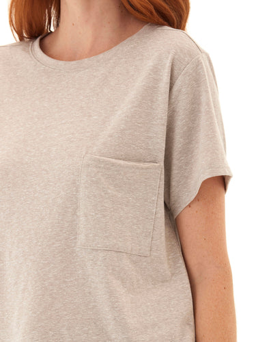 Shelbie Triblend Jersey Pocket Tee Womens Tops Short Tee Threads 4 Thought 