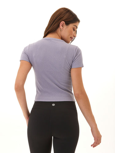 Guadalupe Brushed Performance Rib Tee Womens Tops Short Tee Threads 4 Thought 