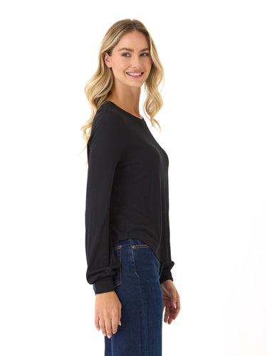 Kallie Feather Rib Top Womens Tops Long Shirt Threads 4 Thought 