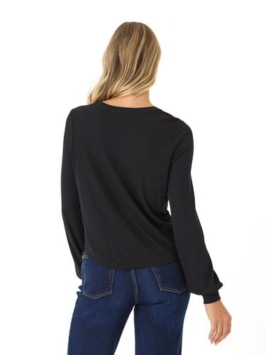 Kallie Feather Rib Top Womens Tops Long Shirt Threads 4 Thought 