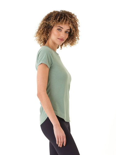 Arry Luxe Jersey Ruched Tee Womens Tops Short Tee Threads 4 Thought 
