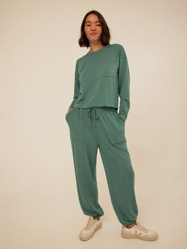 Shaina Modal Terry Pocket Long Sleeve Womens Tops Long Shirt Threads 4 Thought 