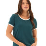 Kylah Comfort Jersey Ringer Tee Womens Tops Short Tee Threads 4 Thought 