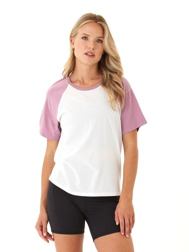 Amanda Comfort Jersey Raglan Tee Womens Tops Short Tee Threads 4 Thought 
