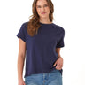 Gianna Textured Slub Jersey Twist Back Tee Threads 4 Thought 