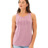 Selina Textured Slub Jersey Pleated Tank Womens Tops Tanks Threads 4 Thought 