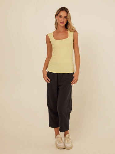 Brynlee Feather Rib Ruched Top Womens Tops Tanks Threads 4 Thought 