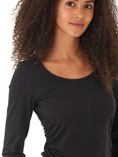 Lucia Luxe Jersey Ruched Long Sleeve Threads 4 Thought 