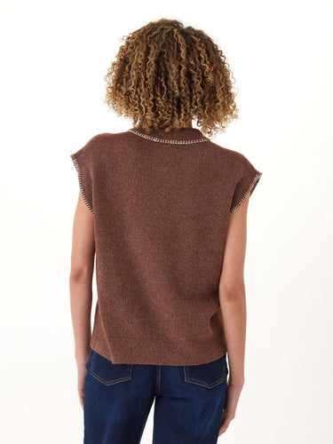 Julieta Cozy Solid Knit Sweater Polo Threads 4 Thought 