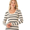 Nimia Feather Rib Puff Shoulder Top Womens Tops Long Shirt Threads 4 Thought 