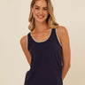 Genevieve Novelty Stitch Eco Jersey Tank Threads 4 Thought 