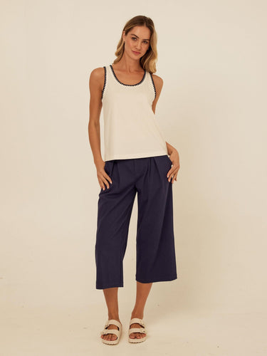 Genevieve Novelty Stitch Eco Jersey Tank Threads 4 Thought 