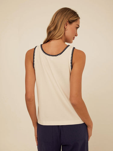 Genevieve Novelty Stitch Eco Jersey Tank Threads 4 Thought 