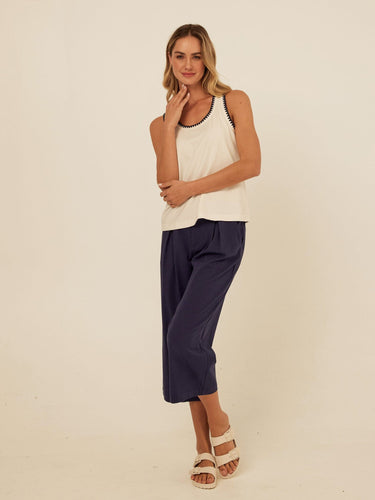 Genevieve Novelty Stitch Eco Jersey Tank Threads 4 Thought 