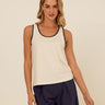 Genevieve Novelty Stitch Eco Jersey Tank Threads 4 Thought 