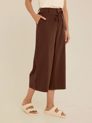 Bemmie Stretch Twill Relaxed Capri Pant Womens Bottoms Pants Threads 4 Thought 