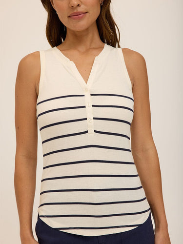 Akia Feather Rib Henley Tank Threads 4 Thought 