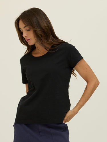 Core Organic Cotton Crew Neck Tee Womens Tops Short Tee Threads 4 Thought 