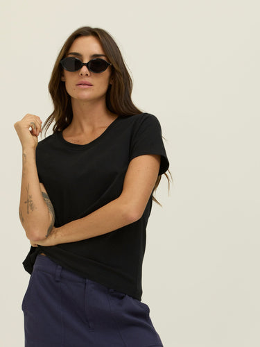 Core Organic Cotton Crew Neck Tee Womens Tops Short Tee Threads 4 Thought 