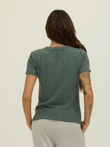 Gwenda Sweater Knit Tee Womens Tops Short Shirt Threads 4 Thought 