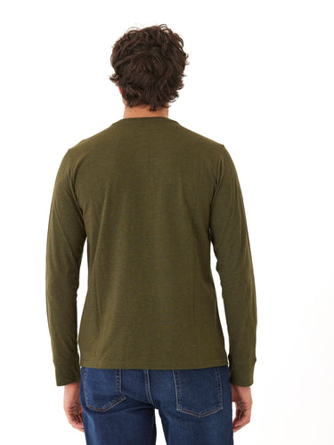 Baseline Long Sleeve Triblend Henley Mens Tops Tshirt Long Henley Threads 4 Thought 