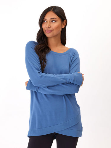 Leanna Feather Fleece Tunic Womens Outerwear Sweatshirt Threads 4 Thought 