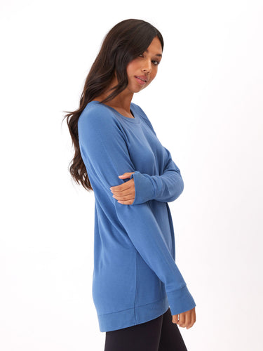 Leanna Feather Fleece Tunic Womens Outerwear Sweatshirt Threads 4 Thought 