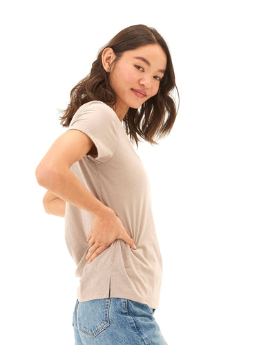 Pattie Triblend V-Neck Tee Womens Tops Short Tee Threads 4 Thought 