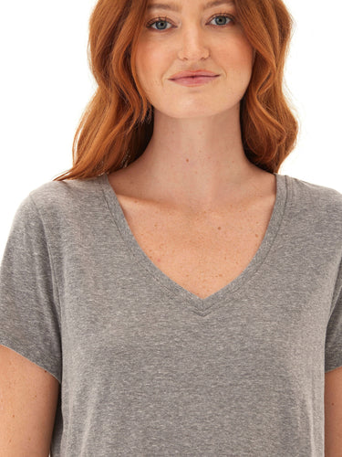 Pattie Triblend V-Neck Tee Womens Tops Short Tee Threads 4 Thought 