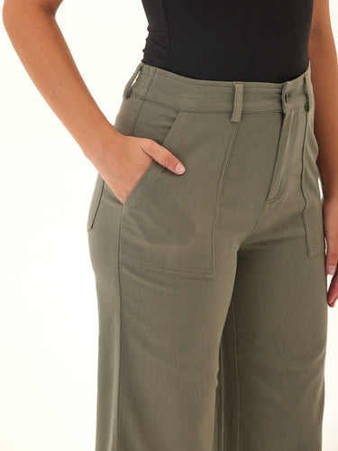 Pamela Stretch Twill Wide Leg Pant Womens Bottoms Pants Threads 4 Thought 