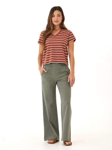 Pamela Stretch Twill Wide Leg Pant Womens Bottoms Pants Threads 4 Thought 