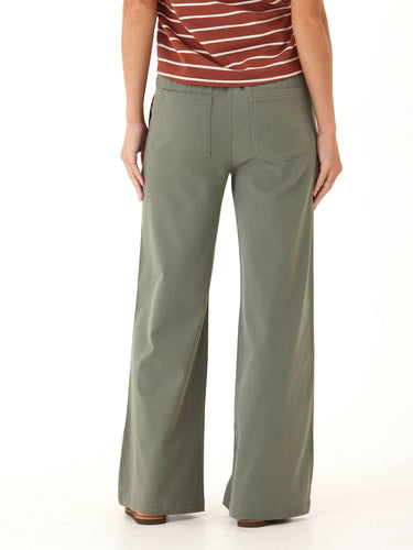Pamela Stretch Twill Wide Leg Pant Womens Bottoms Pants Threads 4 Thought 