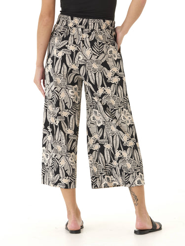 Alora Island Flora Print Woven Capri Pant Womens Bottoms Pants Threads 4 Thought 