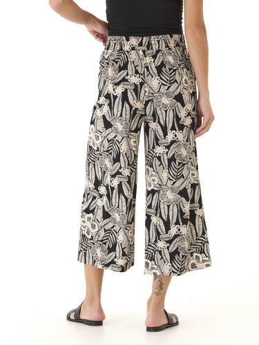 Alora Island Flora Print Woven Capri Pant Womens Bottoms Pants Threads 4 Thought 
