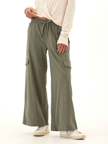 Eila Stretch Twill Wide Leg Cargo Pant Womens Bottoms Pants Threads 4 Thought 