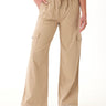 Eila Stretch Twill Wide Leg Cargo Pant Womens Bottoms Pants Threads 4 Thought 