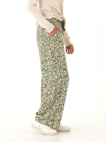 Eila Wild Floral Print Stretch Twill Wide Leg Cargo Pant Threads 4 Thought 