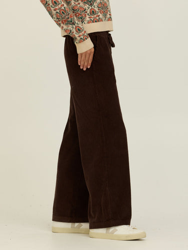 Davisha Textured Corduroy Wide Leg Pant Womens Bottoms Pants Threads 4 Thought 